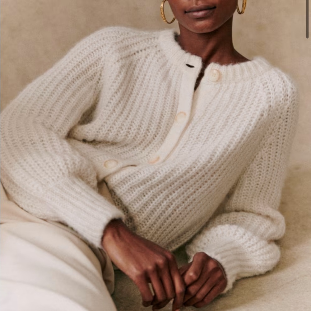 Sezane Emile Cardigan in Ecru